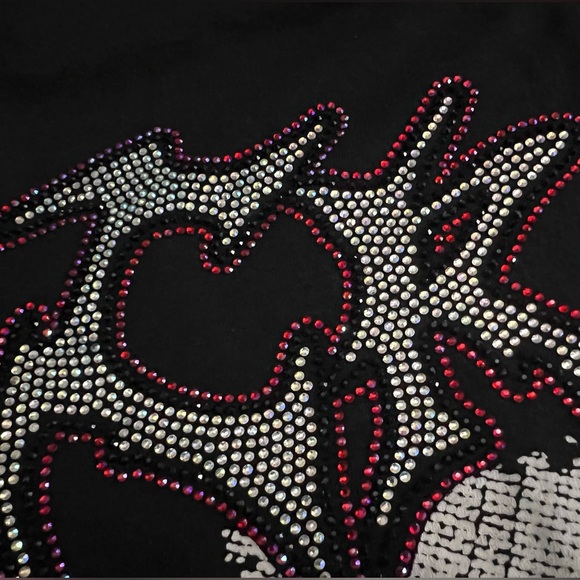 Crisis Rhinestone Tee - Picture 2 of 5